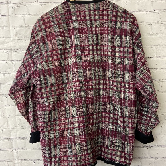 Vintage James Halbert Jacket S M Floral Handwoven - Picture 6 of 7